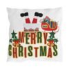 Merry Christmas Outdoor Pillow, Christmas pillow, holiday décor, outdoor cushion, vintage Christmas design