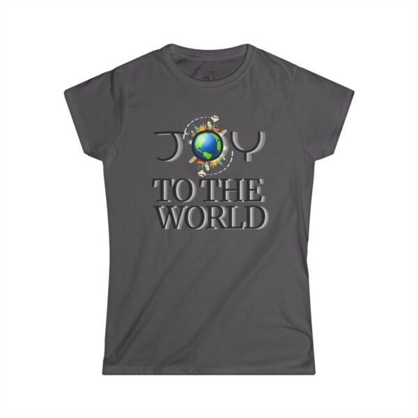 7279364614647024011_2048.jpeg Joy Globe Graphic Women's Tee, Joy To The World Holiday Christmas Shirt, Christmas apparel, Joyful Message Tee