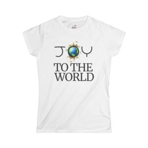 7727896080044979911_2048.jpeg Joy Globe Graphic Women's Tee, Joy To The World Holiday Christmas Shirt, Christmas apparel, Joyful Message Tee