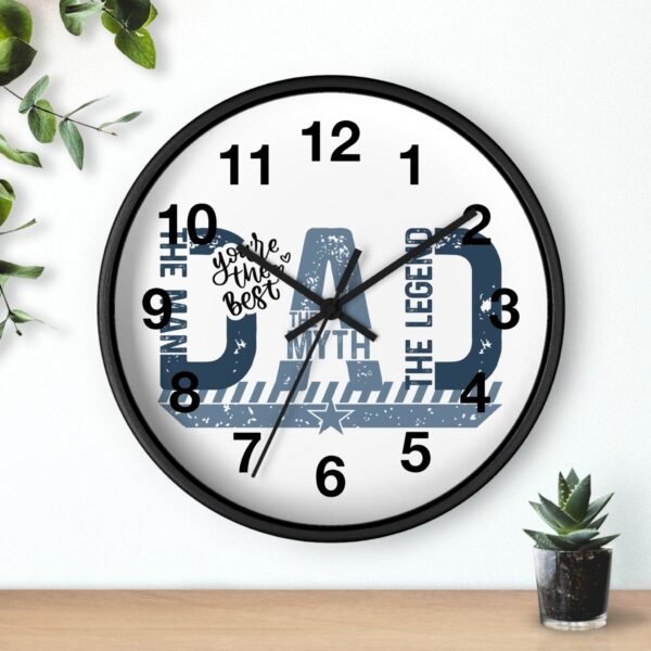 Dad The Man The Myth The Legend Wall Clock, Father's Day Gift, Unique Home Decor, Modern Clock, Dad Gift, Family Wall Art