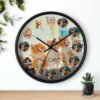 Purrfect Memories Clock Custom Kitten, Collage Wall Clock for Cat Lovers