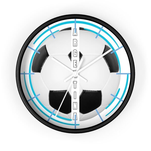 8392898737644815485_2048.jpeg Soccer Wall Clock, Sports Decor, Argentina Fan Gift, Home Office Timepiece, Soccer Decor, Unique Wall Art