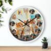 Purrfect Memories Clock Custom Kitten, Collage Wall Clock for Cat Lovers