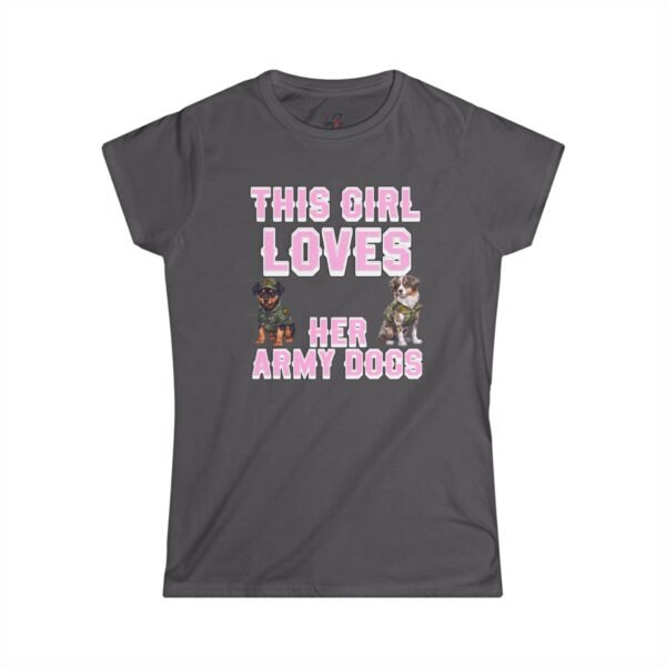 Women’s Military Dog Handler T-Shirt, K9 Handler Tee, Working Dog Apparel, Military Support Shirt, Dog Lover Gift, Lightweight Cotton Tee
