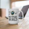 Joy to the World Ceramic Mug, Holiday Glossy Ceramic Mug (11/15oz)