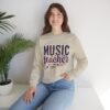 10051415617081626435_2048.jpeg Music Teacher Sweatshirt, Cozy Unisex Crewneck with Elegant Musical Design, Comfortable, Warm & Meaningful Gift for Educators