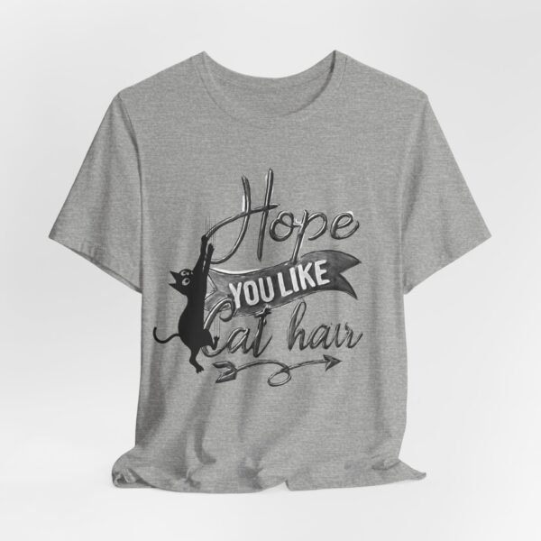 Unisex Cat Hair Graphic Tee,  Graphic Tee for Cat Lovers