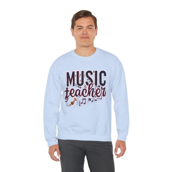 10115246963625267047_2048.jpeg Music Teacher Sweatshirt, Cozy Unisex Crewneck with Elegant Musical Design, Comfortable, Warm & Meaningful Gift for Educators