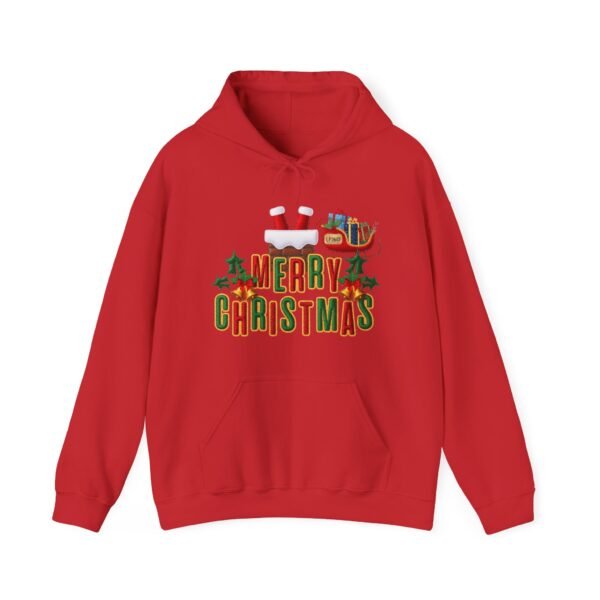 Cozy Christmas Hoodie with 3D Embroidery Effect, Warmth, Comfort, and Holiday Cheer in Every Stitch