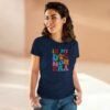 In My Dog Mom Era T-Shirt , Women's Dog Mom Tee, Colorful Retro Paw Design, Thread Effect Design