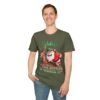 Festive Lightweight Holiday T-Shirt Soft, Breathable Christmas Tee with Fun Santa & Reindeer Design, Perfect Holiday Gift, Shop Now