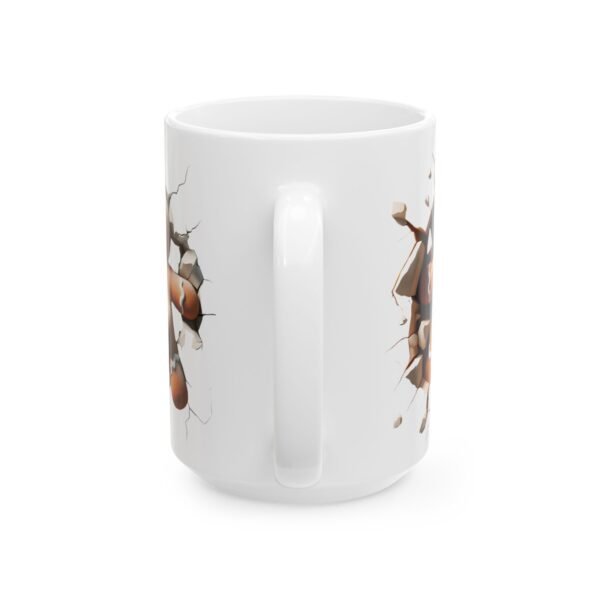 Funny Coffee Break Ceramic Mug, 15oz Coffee Lover Cup