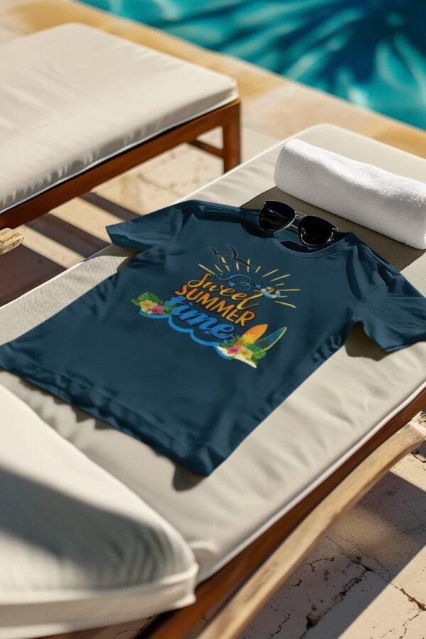 Unisex Sweet Summer Time T-Shirt,  Beach Surf Graphic Tee
