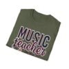 Unisex Music Teacher T-Shirt, Cute Musical Notes Design, Perfect Gift for Band And Choir Teachers