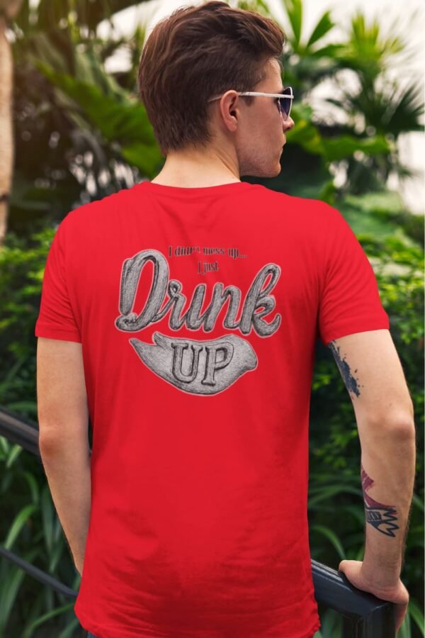 Men’s T-Shirt ,Perfect Funny Tee for Your Favorite Drinking Buddy (Medium Back Design) Men's T-Shirt ,Perfect Funny Tee for Your Favorite Drinking Buddy (Medium Back Design)