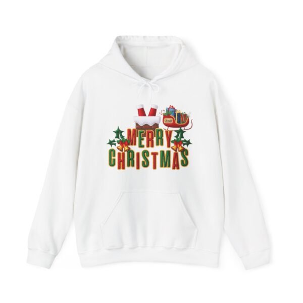 Cozy Christmas Hoodie with 3D Embroidery Effect, Warmth, Comfort, and Holiday Cheer in Every Stitch
