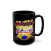 2026 Retro Neon Space Coffee Mug, Colombia Black Ceramic 15oz