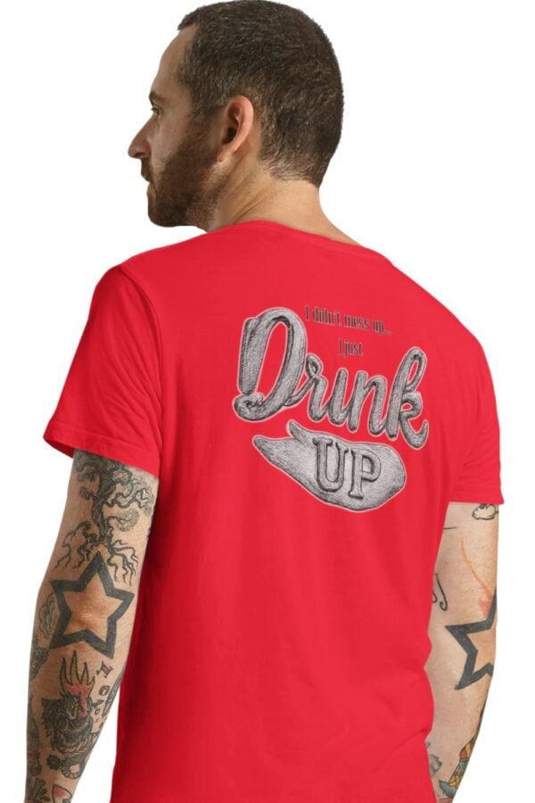Men’s T-Shirt ,Perfect Funny Tee for Your Favorite Drinking Buddy (Medium Back Design) Men's T-Shirt ,Perfect Funny Tee for Your Favorite Drinking Buddy (Medium Back Design)