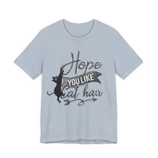 Unisex Cat Hair Graphic Tee,  Graphic Tee for Cat Lovers
