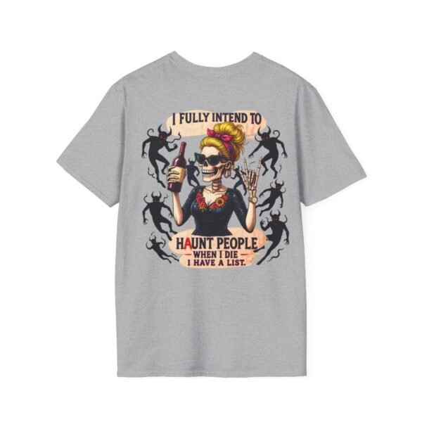 Funny Women's T-Shirt, Halloween Skull Girl Tee, 3D Design