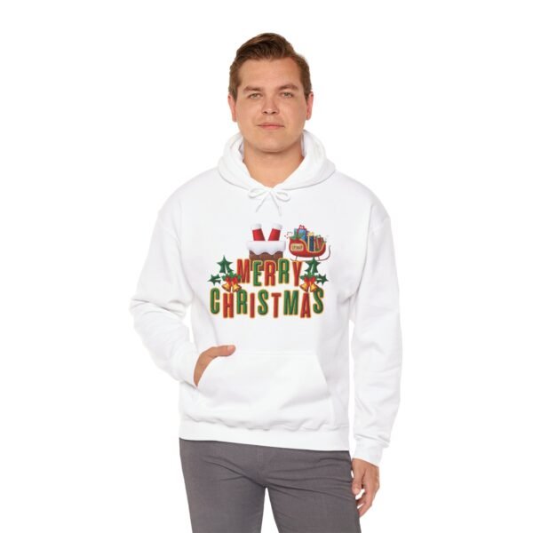 Cozy Christmas Hoodie with 3D Embroidery Effect, Warmth, Comfort, and Holiday Cheer in Every Stitch