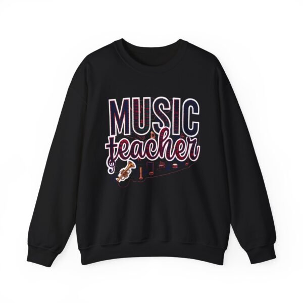 16604824863461749765_2048.jpeg Music Teacher Sweatshirt, Cozy Unisex Crewneck with Elegant Musical Design, Comfortable, Warm & Meaningful Gift for Educators