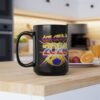 2026 Retro Neon Space Coffee Mug, Colombia Black Ceramic 15oz