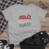 17746983528365007452_2048.jpeg Merry Merry Merry Christmas Tee, Women’s Festive Holiday T‑Shirt