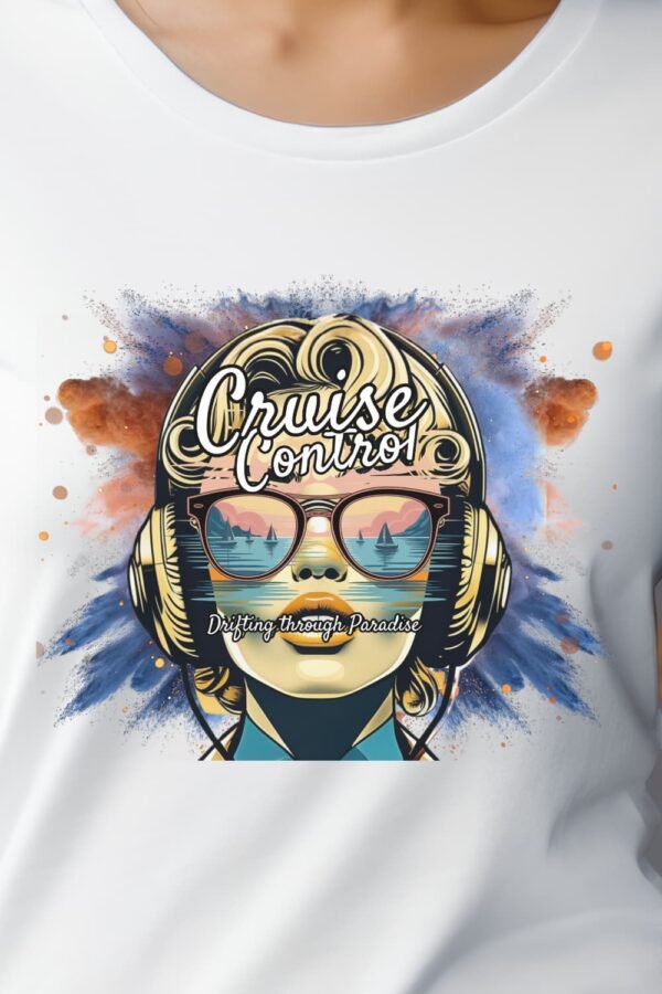Cruise To Paradise Women's T-Shirt, Tropical Vacation Sunglasses Floral Graphic Tee