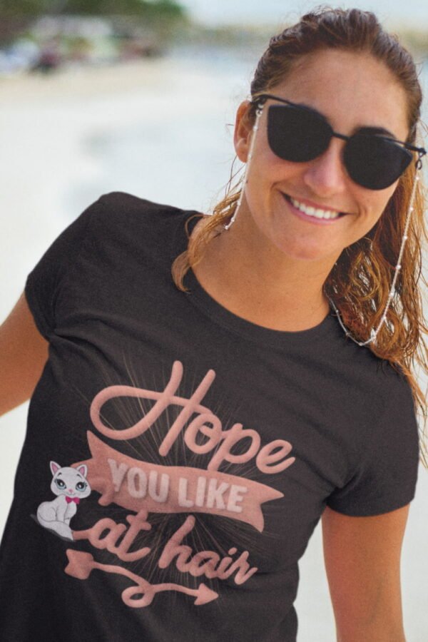 Favorite Cat-Hair Factory Tee 😺✨, Cute Cat Lover Women's Tee