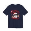 4528369322756933914_2048.jpeg Holidays Vibes Tee, Cool Santa Graphic Christmas T-Shirt, Embroidery Effect Design