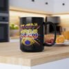 2026 Retro Neon Space Coffee Mug, Colombia Black Ceramic 15oz