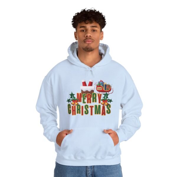 Cozy Christmas Hoodie with 3D Embroidery Effect, Warmth, Comfort, and Holiday Cheer in Every Stitch