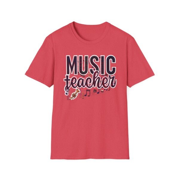 Unisex Music Teacher T-Shirt, Cute Musical Notes Design, Perfect Gift for Band And Choir Teachers