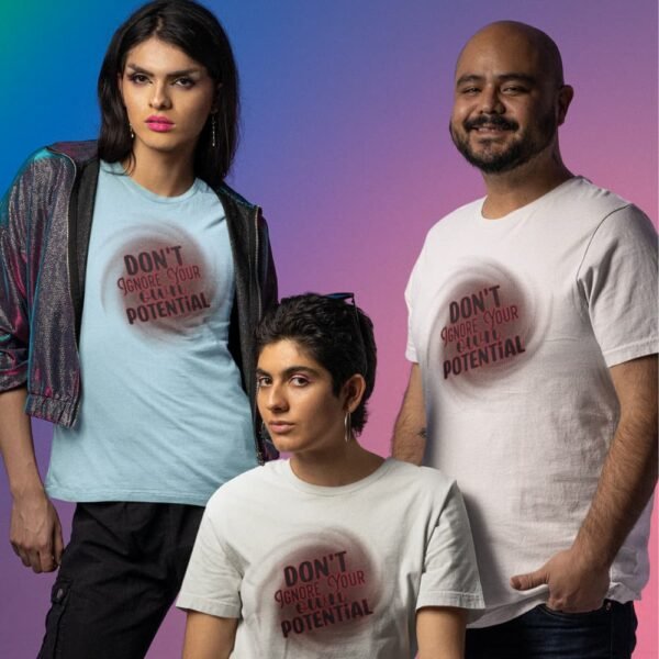 Empowering Unisex Inspiration Tee, Lightweight Motivational T-Shirt, Minimalist Streetwear Style, Daily Confidence Wear