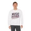 6362598826460055970_2048.jpeg Music Teacher Sweatshirt, Cozy Unisex Crewneck with Elegant Musical Design, Comfortable, Warm & Meaningful Gift for Educators