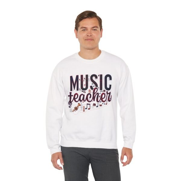 6362598826460055970_2048.jpeg Music Teacher Sweatshirt, Cozy Unisex Crewneck with Elegant Musical Design, Comfortable, Warm & Meaningful Gift for Educators