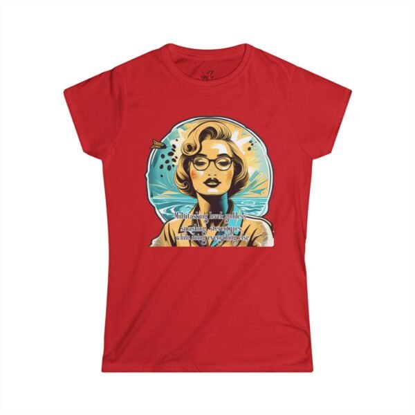 Vintage Pop Art Women's Tee , Retro Blonde Portrait Graphic