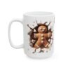 Funny Coffee Break Ceramic Mug, 15oz Coffee Lover Cup