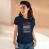 7163225552711738593_2048.jpeg Merry Merry Merry Christmas Tee, Women’s Festive Holiday T‑Shirt