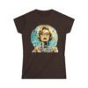Vintage Pop Art Women's Tee , Retro Blonde Portrait Graphic