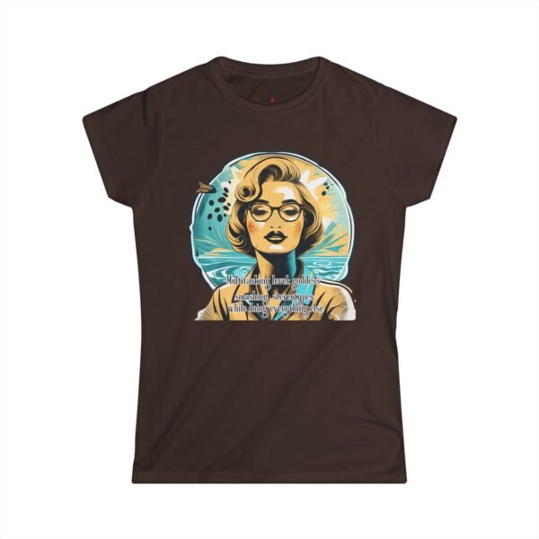 Vintage Pop Art Women's Tee , Retro Blonde Portrait Graphic