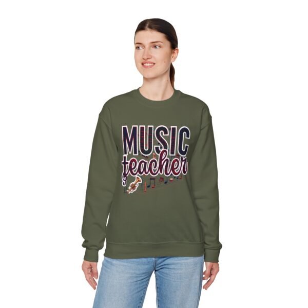 780469617491276521_2048.jpeg Music Teacher Sweatshirt, Cozy Unisex Crewneck with Elegant Musical Design, Comfortable, Warm & Meaningful Gift for Educators