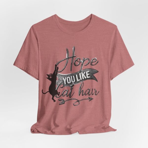Unisex Cat Hair Graphic Tee,  Graphic Tee for Cat Lovers