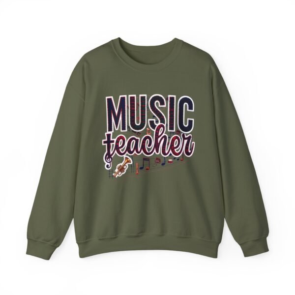 7916656393912236831_2048.jpeg Music Teacher Sweatshirt, Cozy Unisex Crewneck with Elegant Musical Design, Comfortable, Warm & Meaningful Gift for Educators