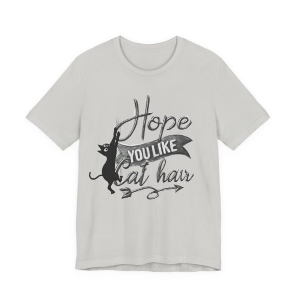 Unisex Cat Hair Graphic Tee,  Graphic Tee for Cat Lovers
