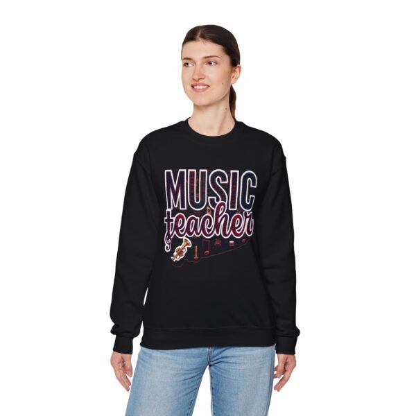 8951674880806937203_2048.jpeg Music Teacher Sweatshirt, Cozy Unisex Crewneck with Elegant Musical Design, Comfortable, Warm & Meaningful Gift for Educators