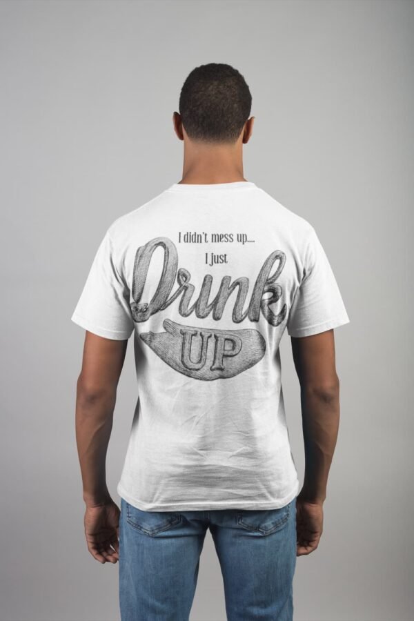 Men’s T-Shirt ,The Ultimate Funny Tee for Your Favorite Drinking Buddy (Large Back Design) Men's T-Shirt ,The Ultimate Funny Tee for Your Favorite Drinking Buddy (Large Back Design)