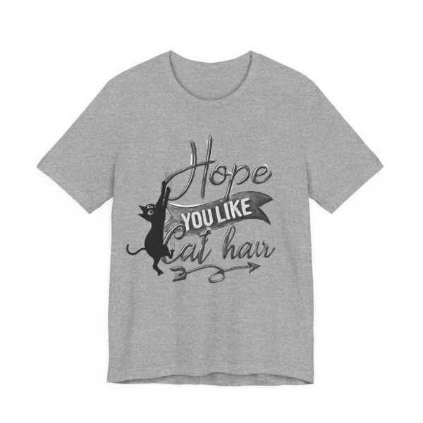 Unisex Cat Hair Graphic Tee,  Graphic Tee for Cat Lovers