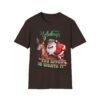 Festive Lightweight Holiday T-Shirt Soft, Breathable Christmas Tee with Fun Santa & Reindeer Design, Perfect Holiday Gift, Shop Now